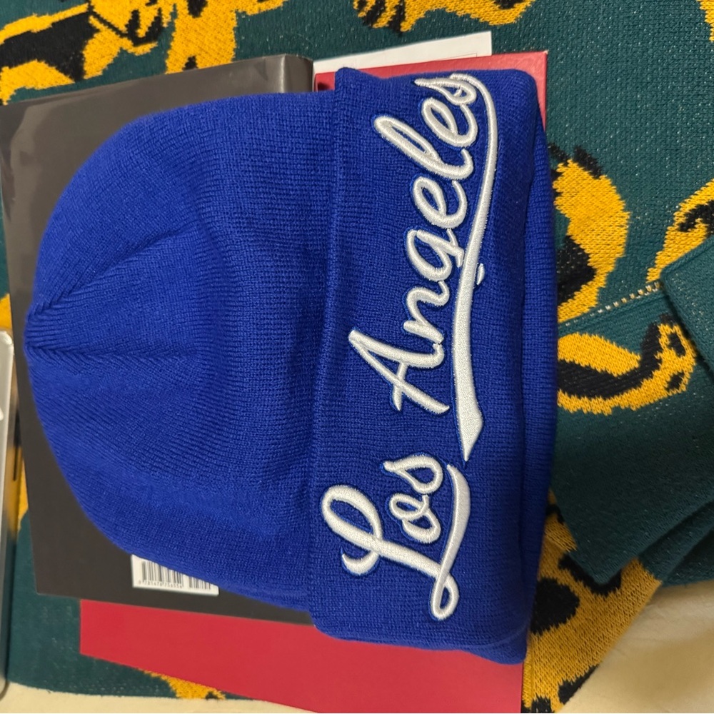 Blue Los Angeles Beanie